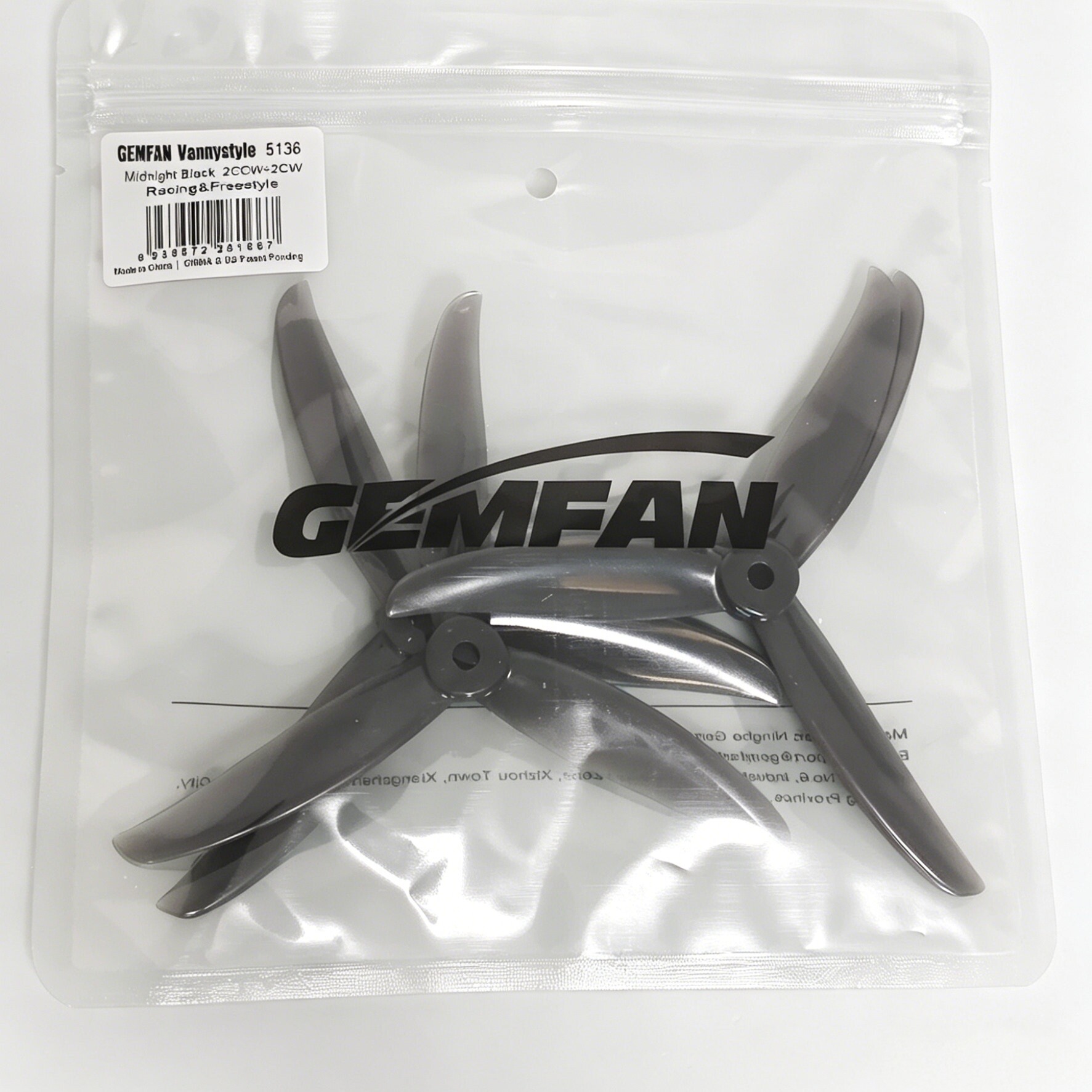 5 Inch Propeller - Hélices Gemfan VANOVER 5136 5.1x3.6x3 de