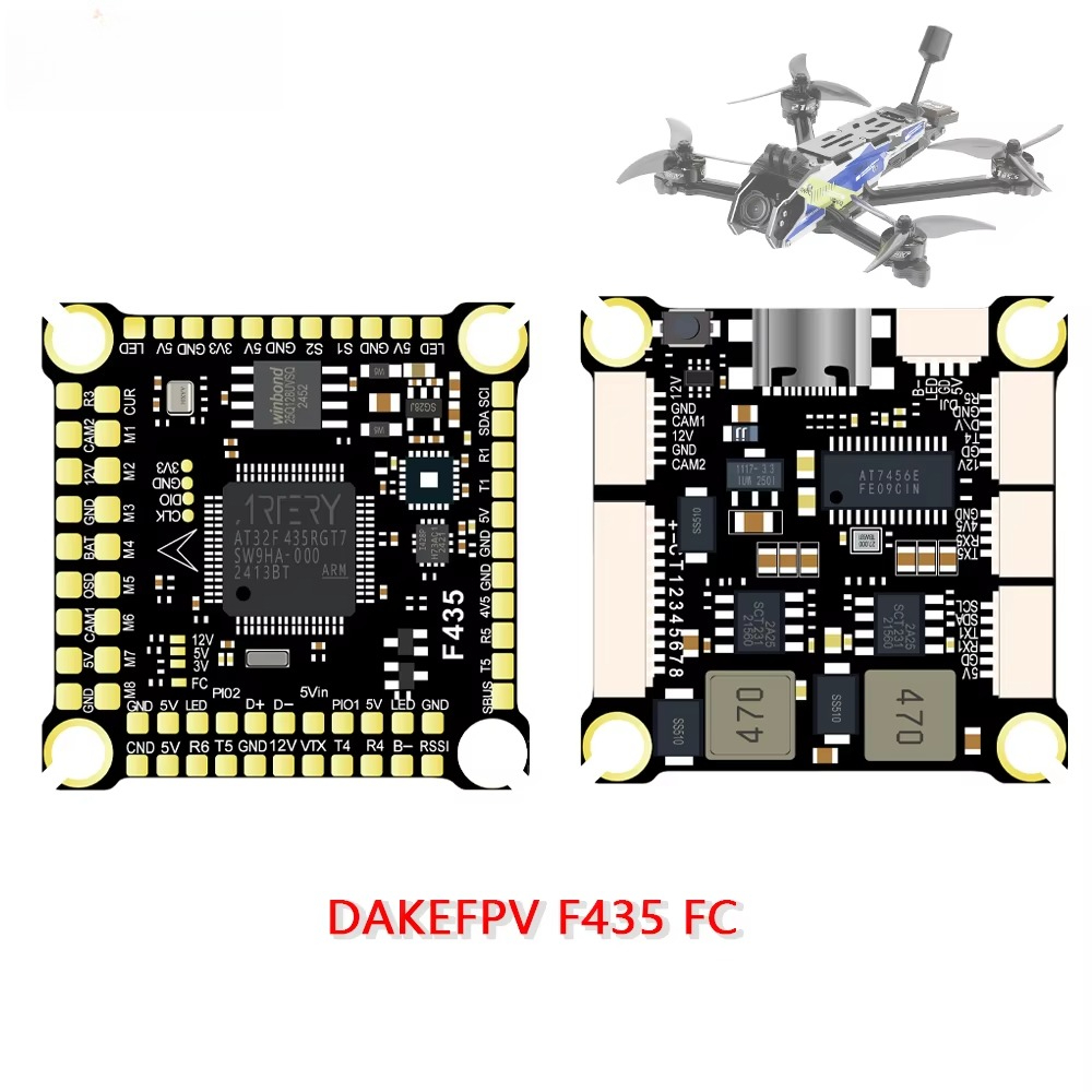 Betaflight Fc - Controlador de vuelo DAKEFPV F435 3-12S