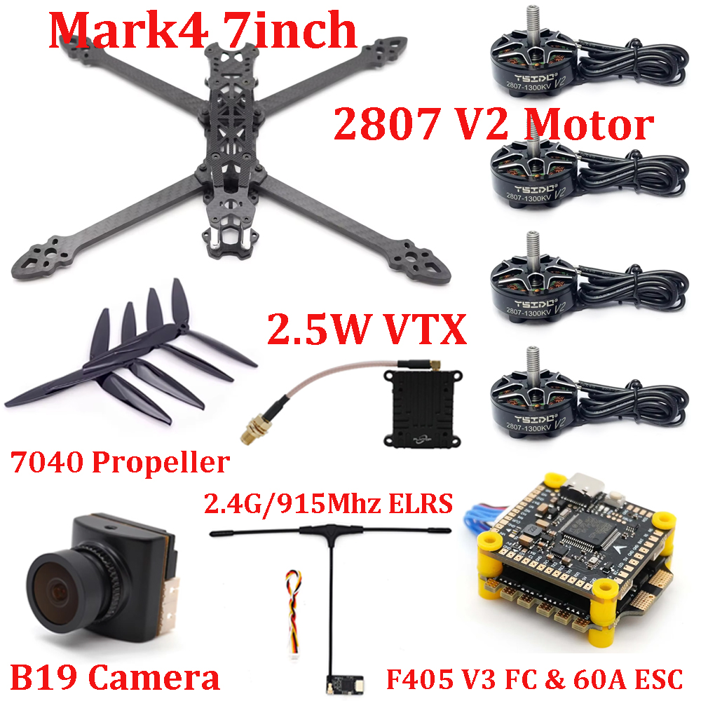 F405 Flight Controller - Kit de Marco Mark4 de 7