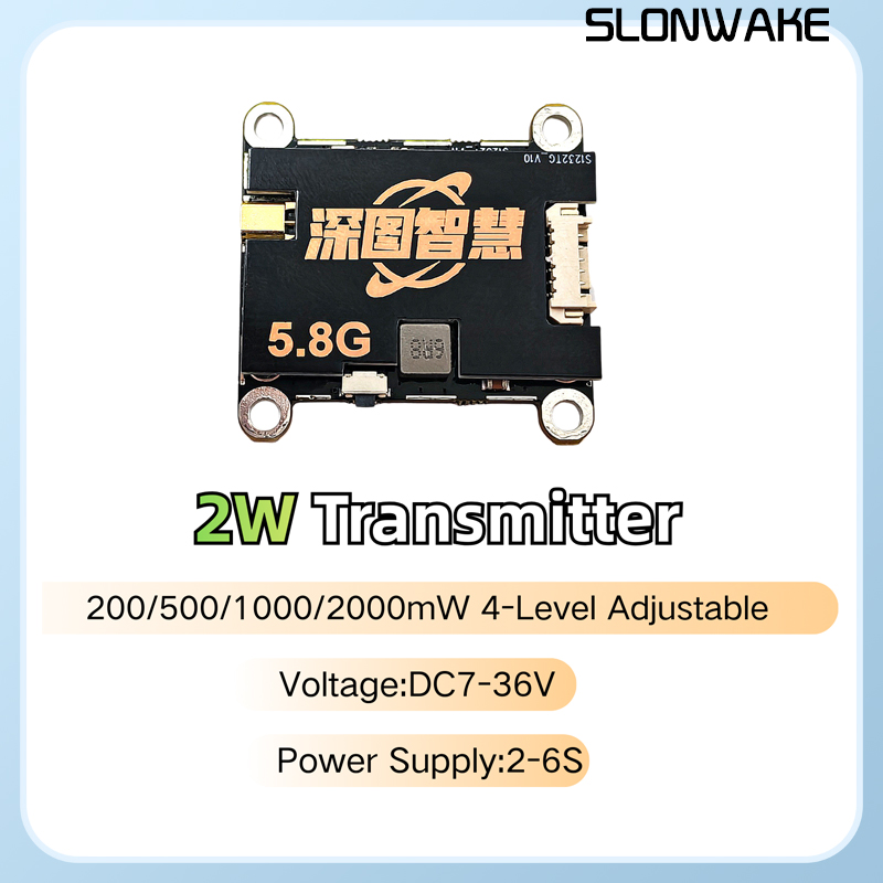 Transmisor VTX SLONWAKE 5.8G 5 - Fpv Camera reseña y precio