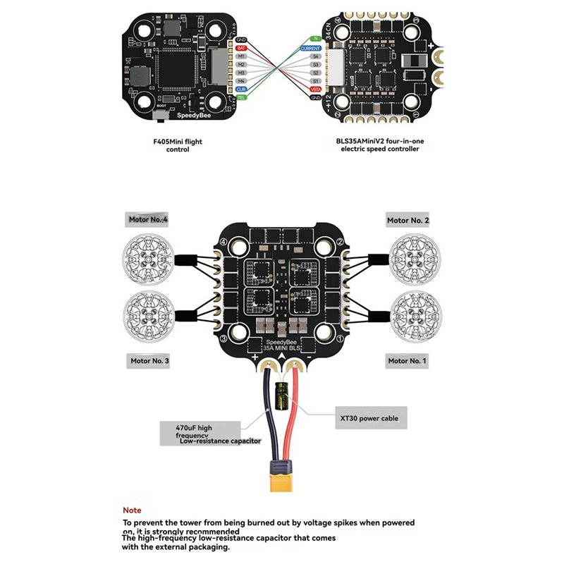 B92B para SpeedyBee F405 Mini  - F405 Flight Controller reseña y precio