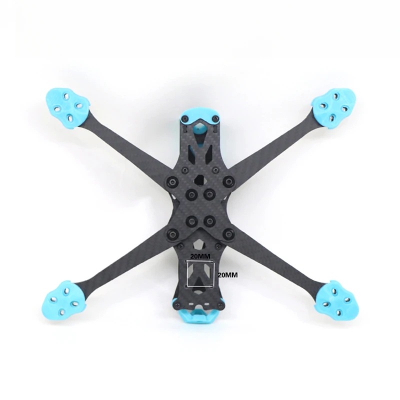 Marco de drones de fibra de ca - Drone Motor reseña y precio