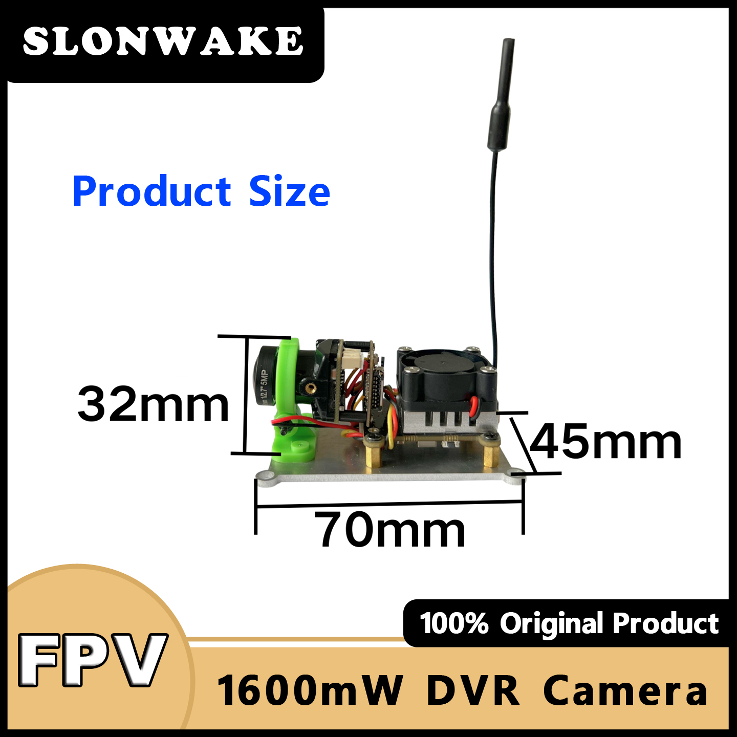 SLONWAKE 5,8G 48CH 200/500/100 - Fpv Camera reseña y precio