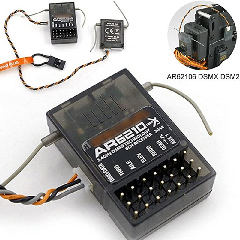 Receptor DSMX DSM2 AR6210 de 6 - Radio Transmitter 2.4Ghz reseña y precio