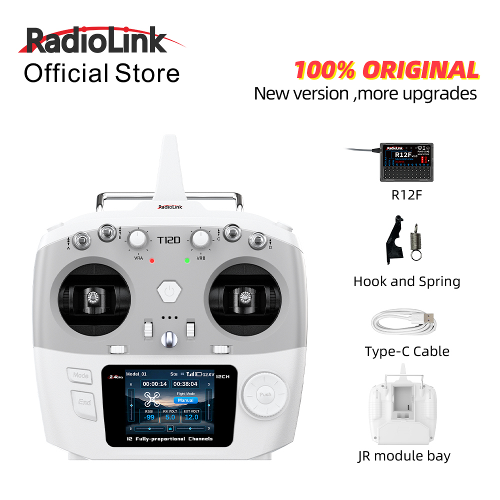 Módulo RadioLink T12D JR 12CH  - Radio Transmitter 2.4Ghz reseña y precio