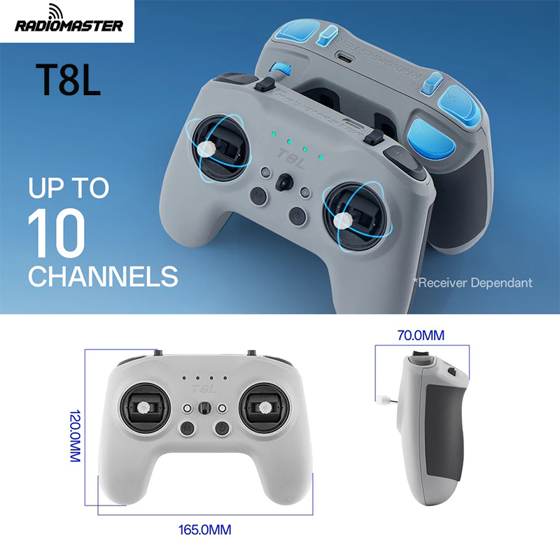 RadioMaster T8L Controlador de - Radio Transmitter 2.4Ghz reseña y precio