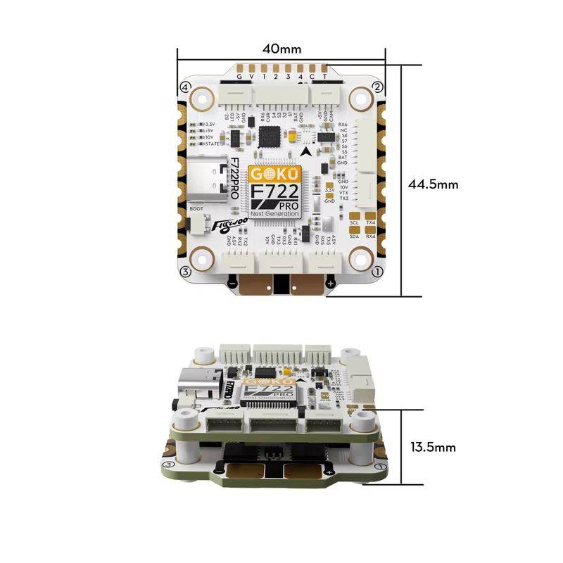 Flywoo GOKU F722 Pro V2 55A 30 - F722 Flight Controller reseña y precio