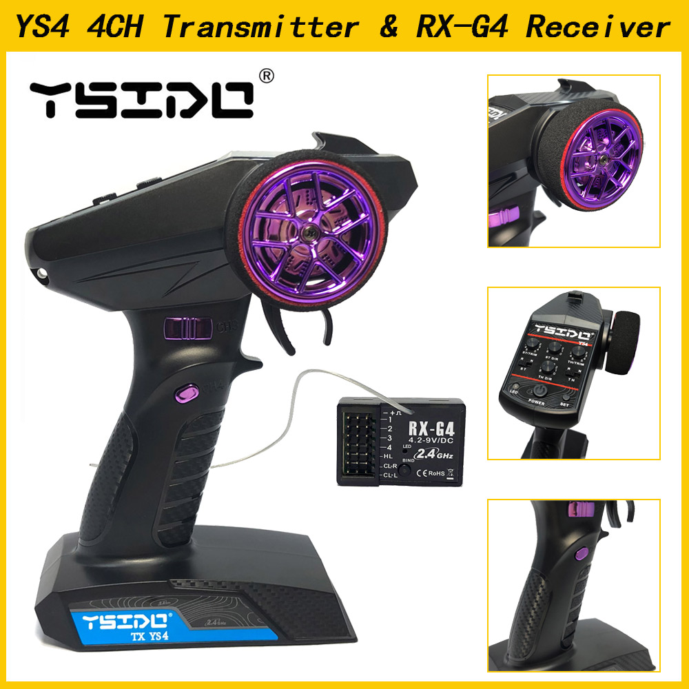 YSIDO YS4 2,4 GHz 4CH sistema  - Radio Transmitter 2.4Ghz reseña y precio