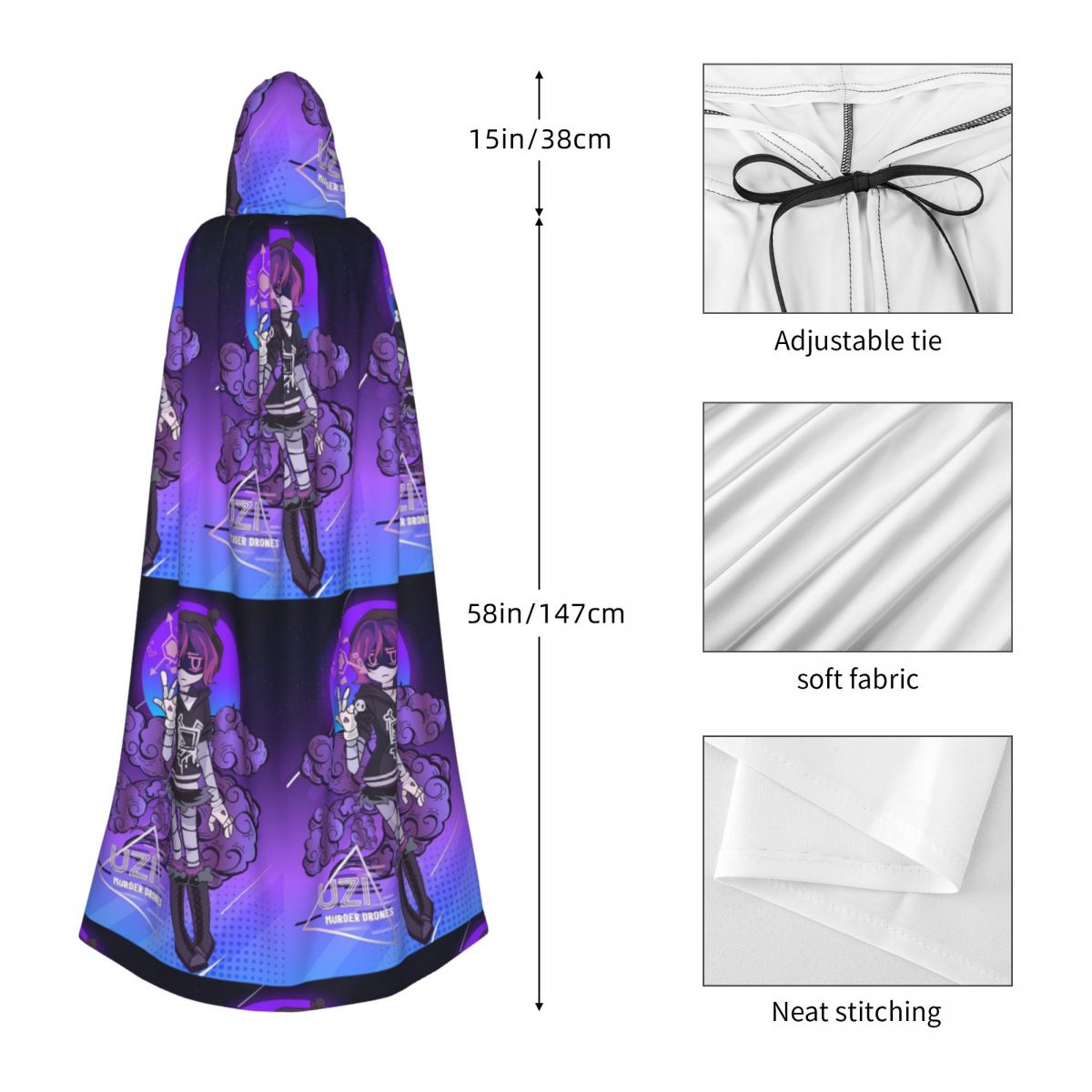 Capa Larga con Capucha de Bruj - Drone reseña y precio