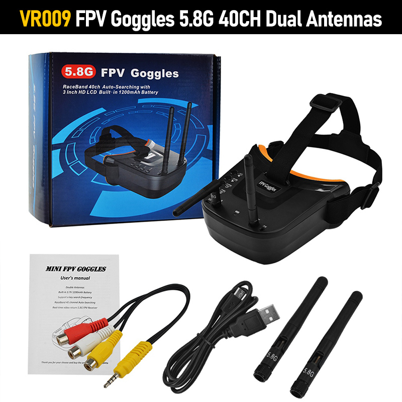 Gafas FPV VR009 con Pantalla L - Fpv Goggles reseña y precio