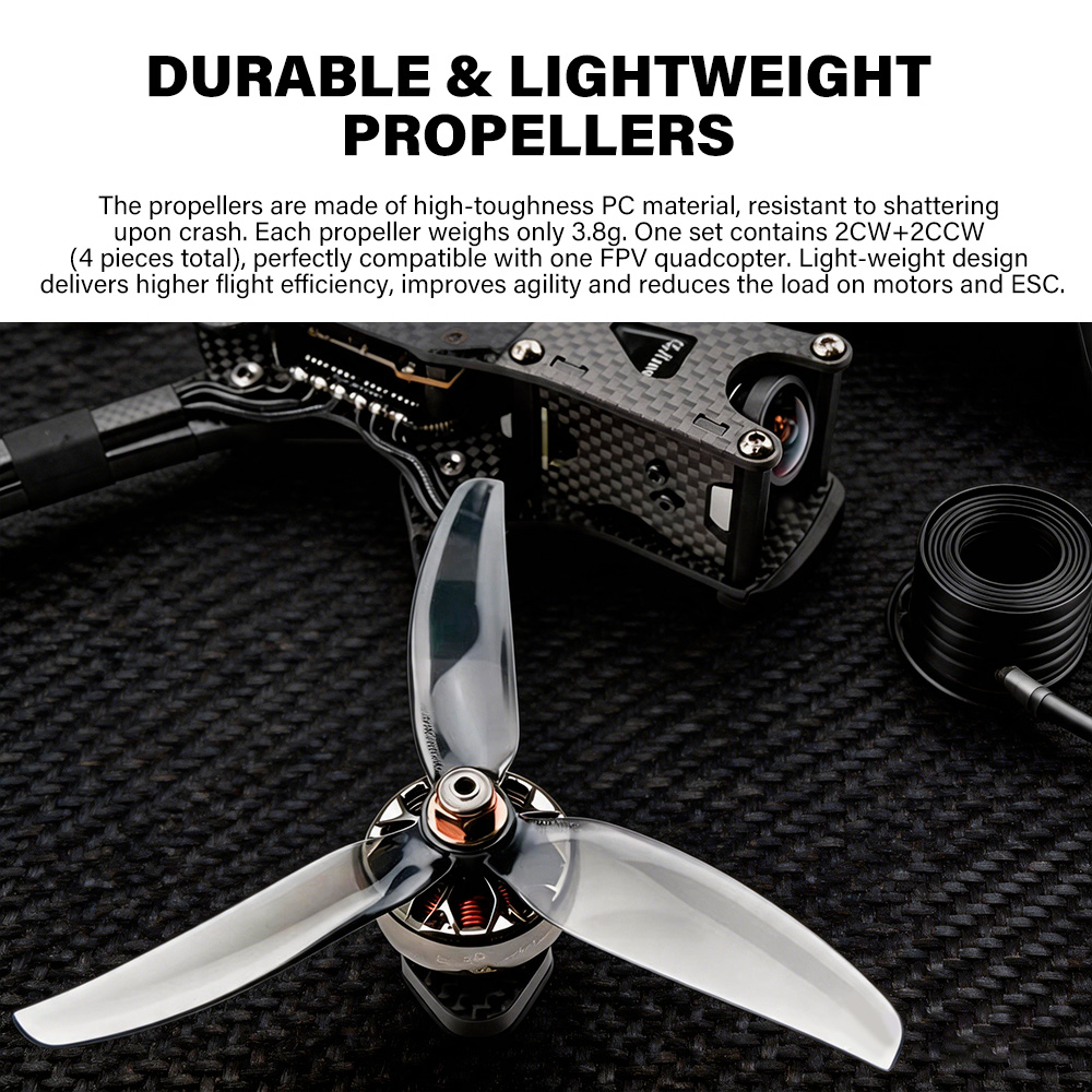 HQProp, hélice FPV de 5 pulgad - 5 Inch Propeller reseña y precio