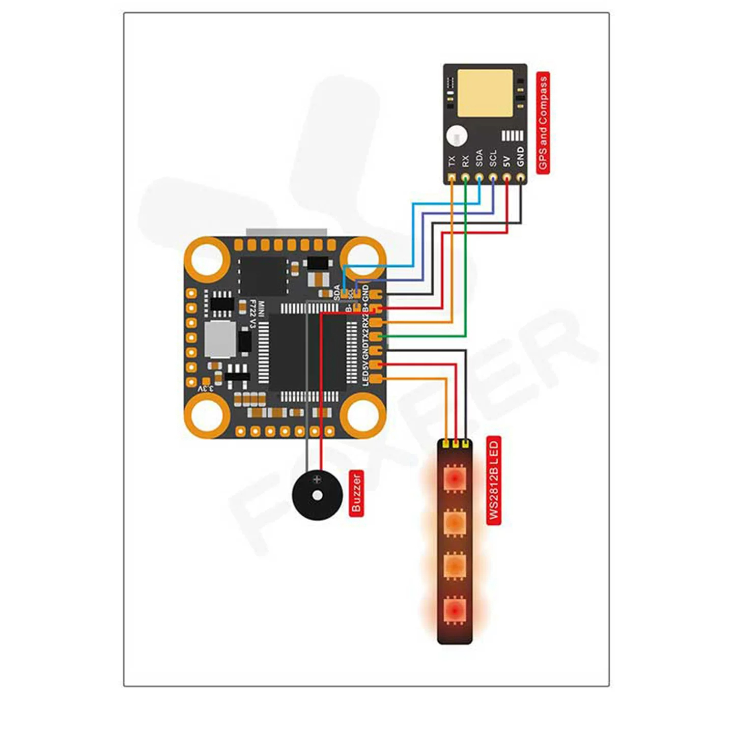 Controlador de vuelo FOXEER F7 - F722 Flight Controller reseña y precio